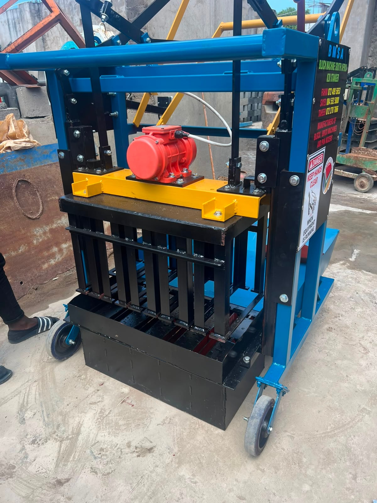 BMSA block making machine — Masinga Plant & Civils